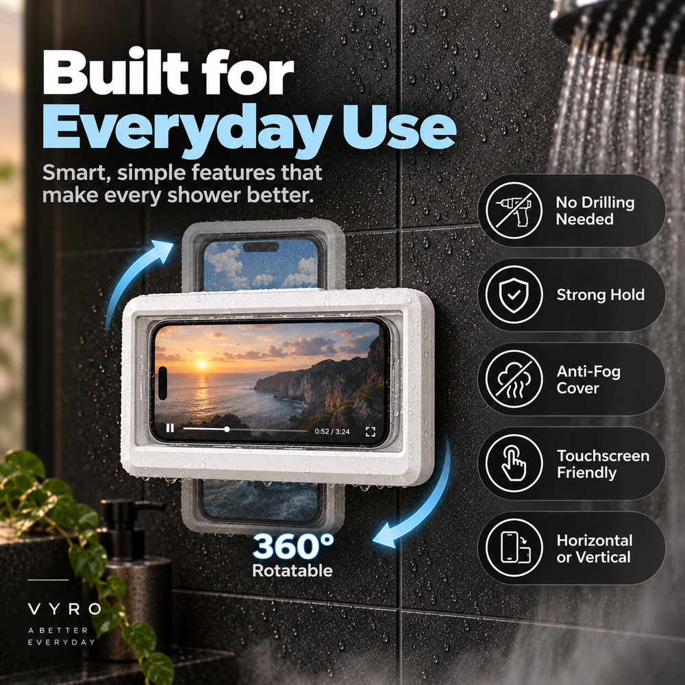 VYRO Shower Phone Holder