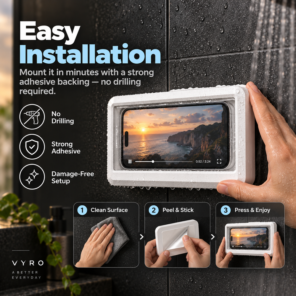 VYRO Shower Phone Holder